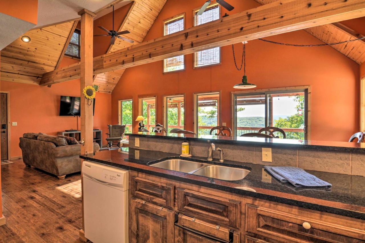 יוריקה ספרינגס Spacious Log Cabin With Fire Pit And Game Room! מראה חיצוני תמונה