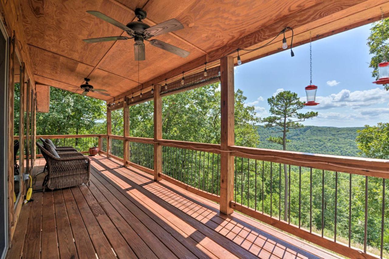 יוריקה ספרינגס Spacious Log Cabin With Fire Pit And Game Room! מראה חיצוני תמונה