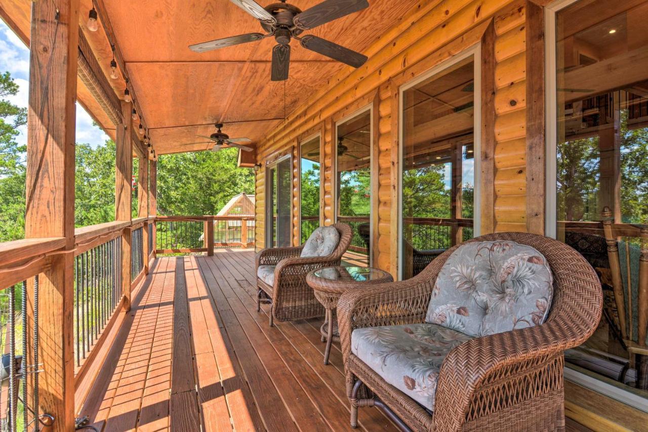 יוריקה ספרינגס Spacious Log Cabin With Fire Pit And Game Room! מראה חיצוני תמונה